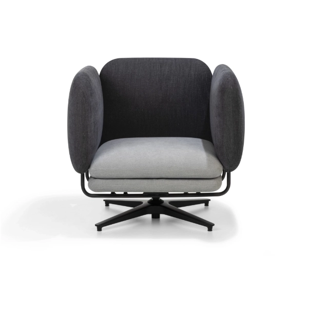 poltrona-marimbau-giratoria-estofado-tecido-encosto-jeans-cru-assento-cinza-claro-estrutura-metalica-preto-fosco-paraello-carrossel-home